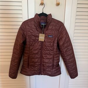 NWT Patagonia Quilted Jacket in Burgundy